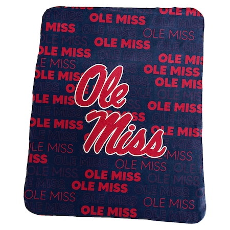 Logo Brands Ole Miss Classic Throw 176-23C